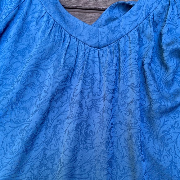 Anthropologie Holding Horses Leyton Blue 3/4 Sleeve Swing Dress NWT Small - Picture 10 of 12